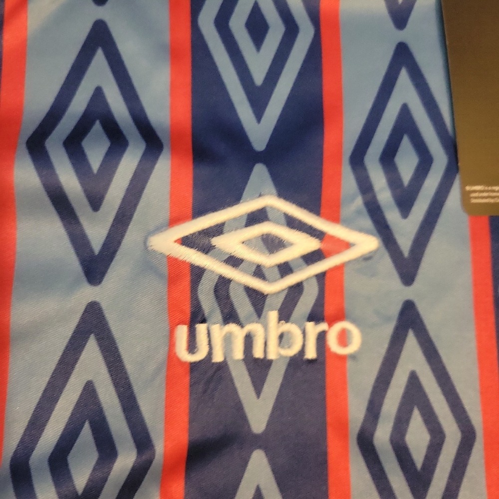 Umbro USA Retro Soccer Jersey Men Large Blue Blokecore Y2K Football Shirt NWT - Picture 7 of 10